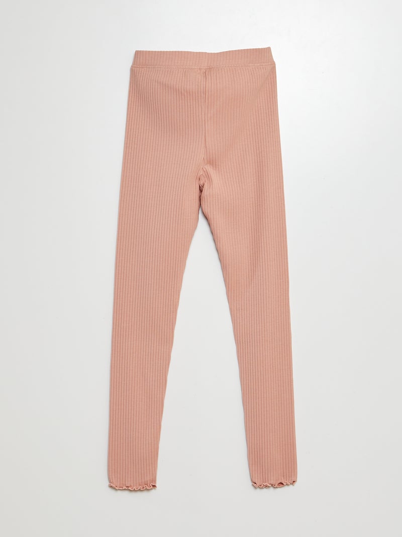 Leggings nervuradas ROSA - Kiabi