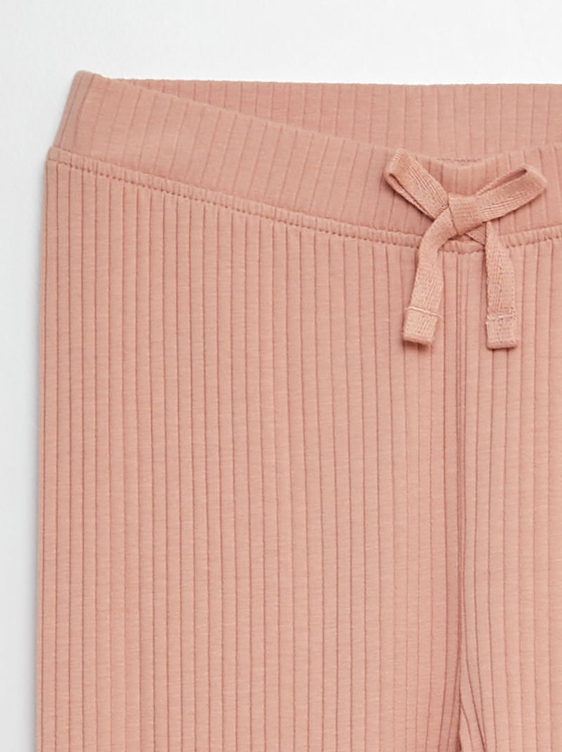 Leggings nervuradas ROSA - Kiabi