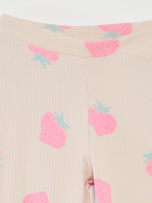 Leggings nervuradas - Kiabi