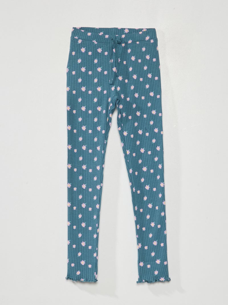 Leggings nervuradas VERDE - Kiabi