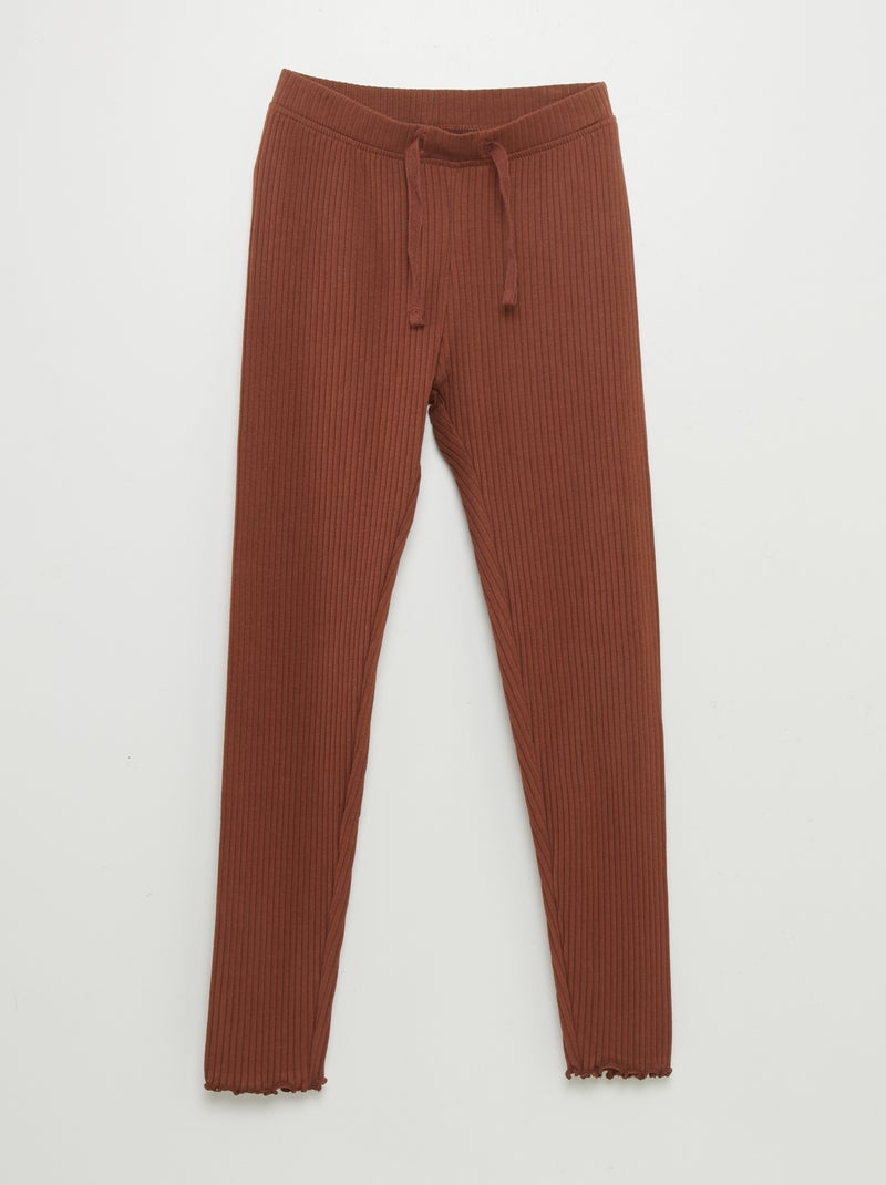 Leggings nervuradas VERMELHO - Kiabi