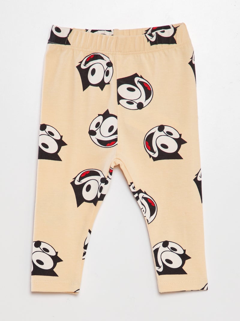 Leggings 'O Gato Félix' BEGE - Kiabi