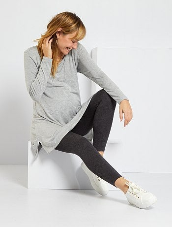 Leggings pré-mamã em malha extensível - Kiabi