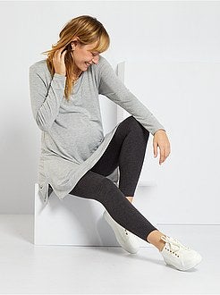 Leggings pré-mamã em malha extensível - Kiabi