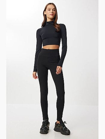 Leggings pull-on slim fit de cintura alta istanbul