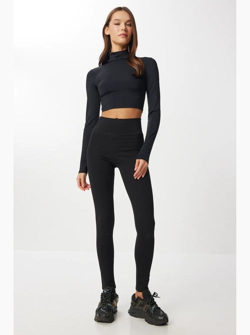 Leggings pull-on slim fit de cintura alta istanbul - Kiabi Leggings pull-on slim fit de cintura alta istanbul - Kiabi