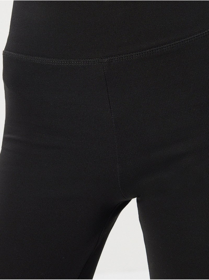 Leggings pull-on slim fit de cintura alta istanbul Preto - Kiabi