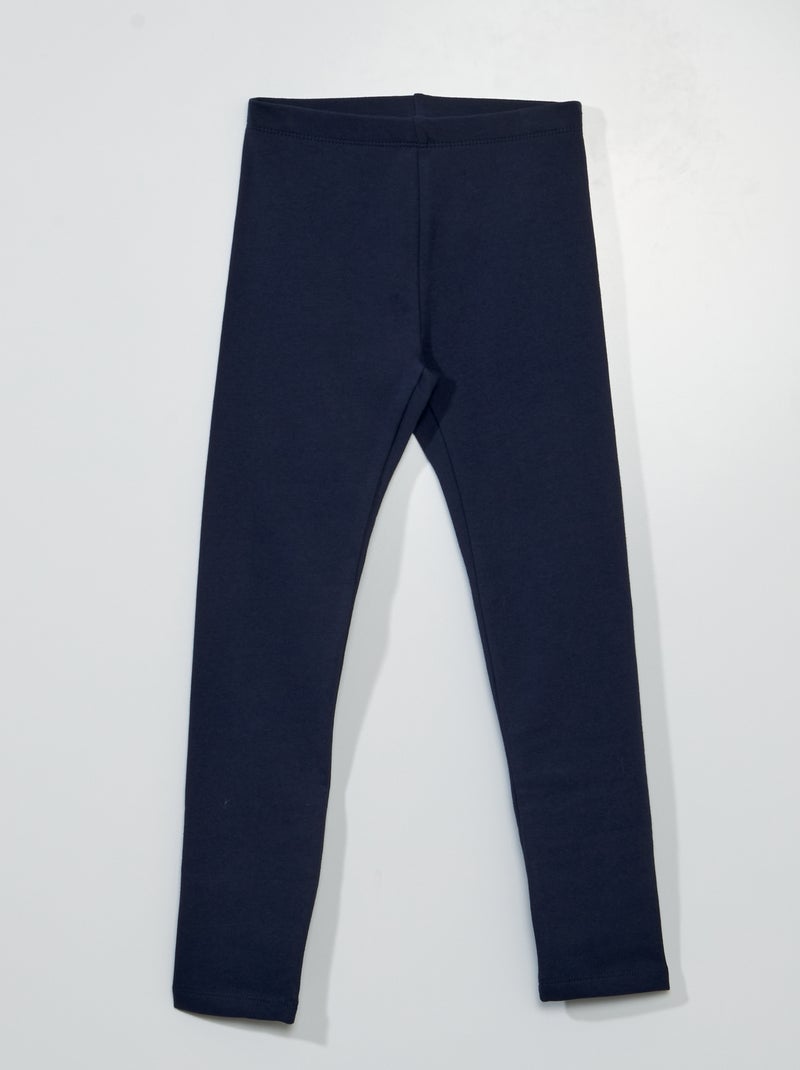 Leggings quentes com cintura elástica Azul Marinho - Kiabi