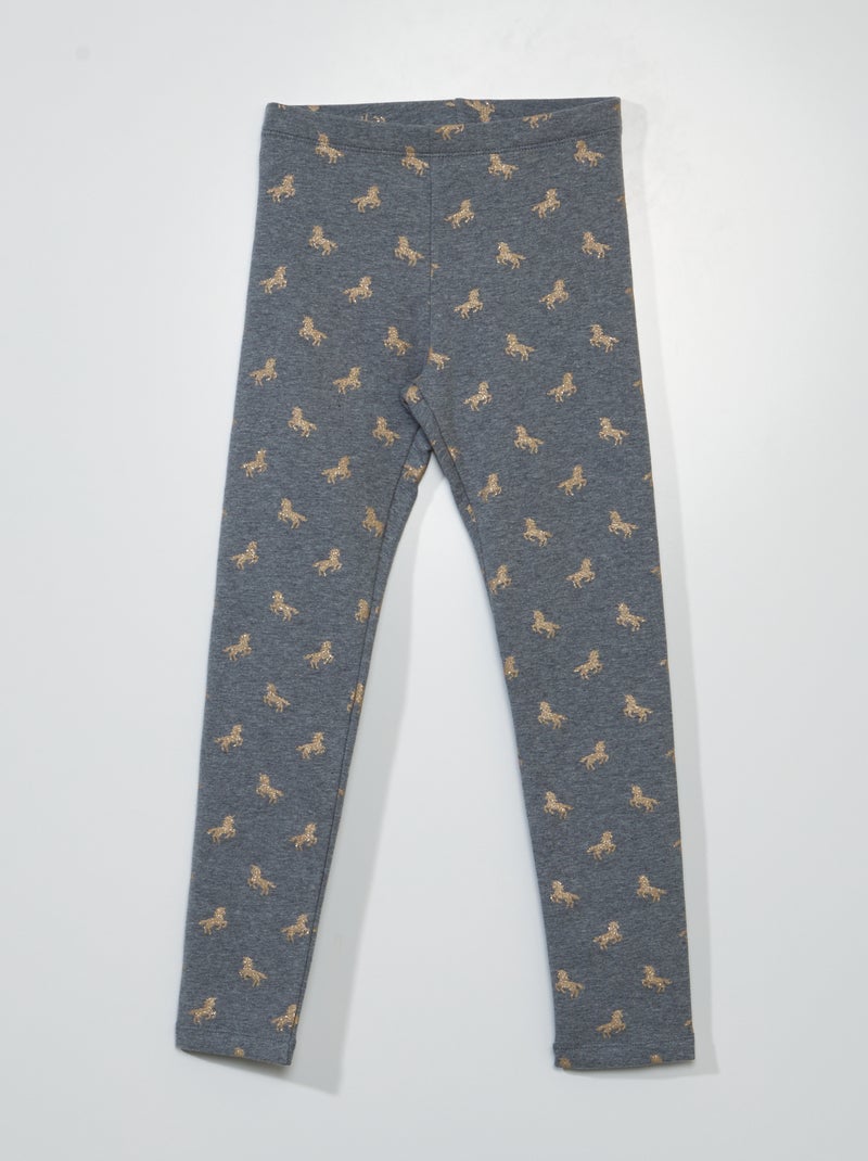 Leggings quentes com cintura elástica CINZA - Kiabi