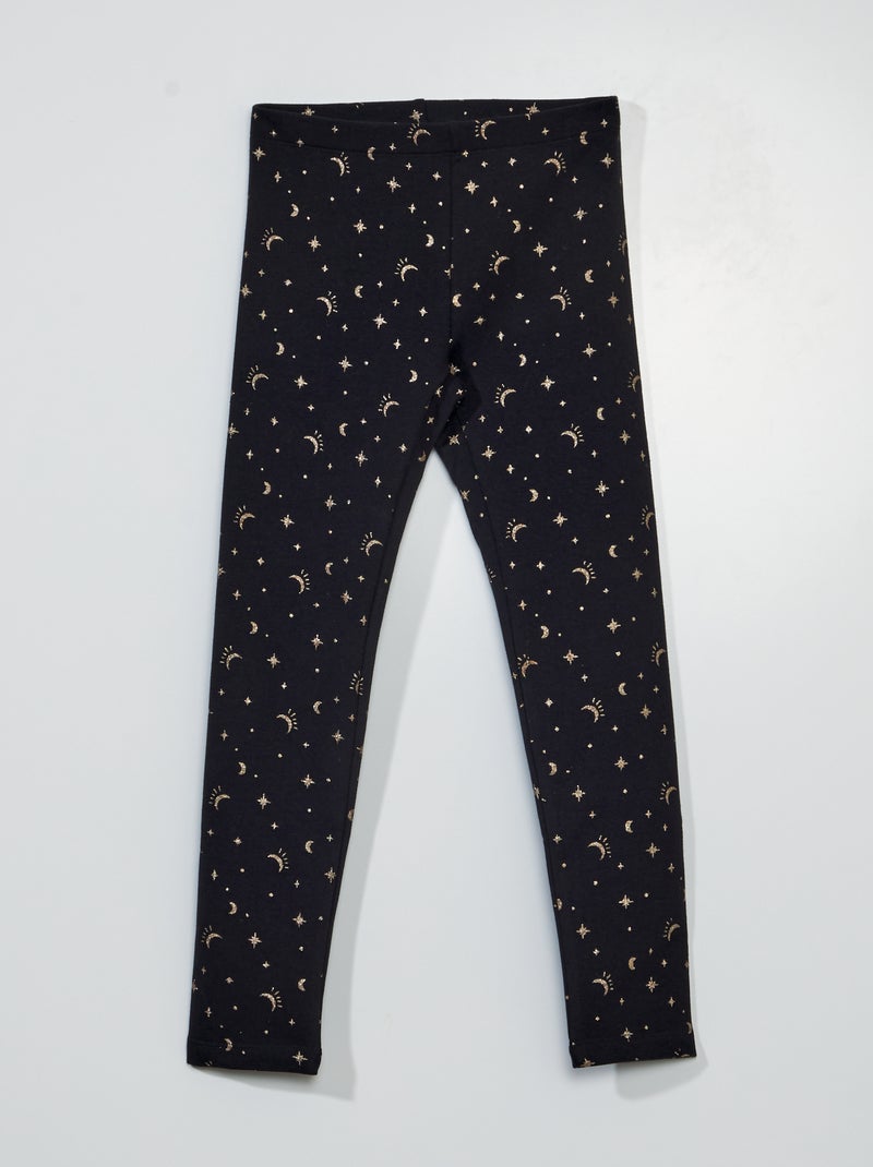 Leggings quentes com cintura elástica PRETO - Kiabi