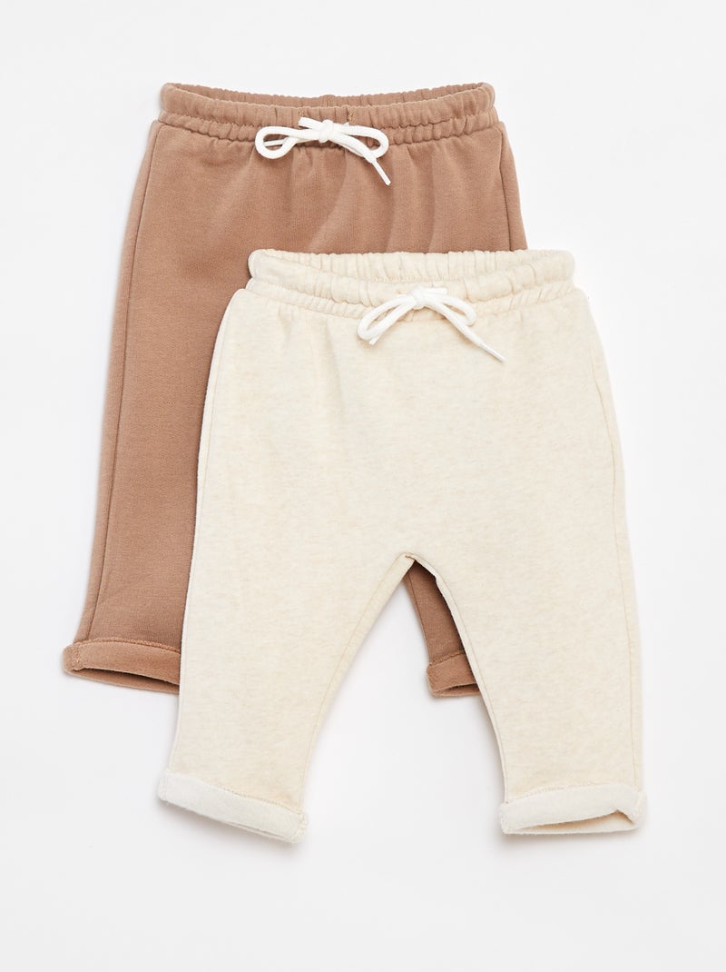 Leggings quentes estilo saruel Bege - Kiabi