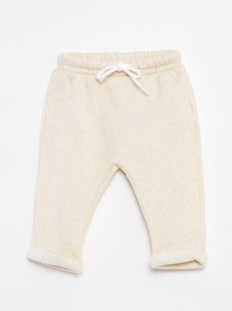 Leggings quentes estilo saruel Bege - Kiabi