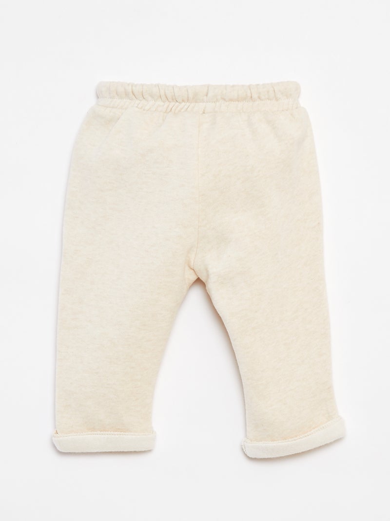 Leggings quentes estilo saruel Bege - Kiabi