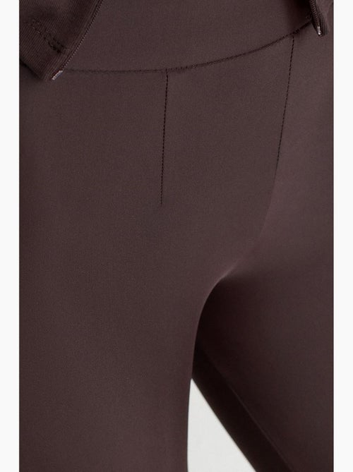 Leggings skinny de cintura subida com detalhe de fecho dilvin - Kiabi