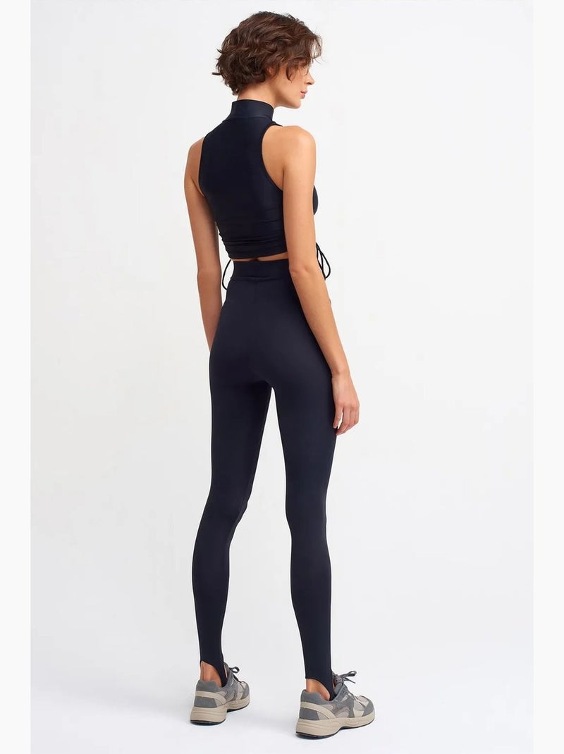 Leggings skinny de cintura subida dilvin Azul-marinho - Kiabi