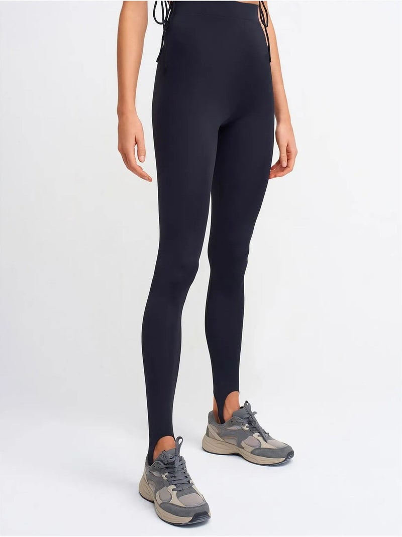 Leggings skinny de cintura subida dilvin Azul-marinho - Kiabi