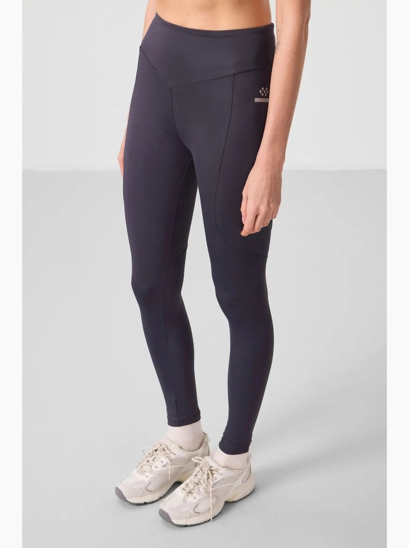 Leggings skinny de cintura subida tommy Cinza-preto - Kiabi
