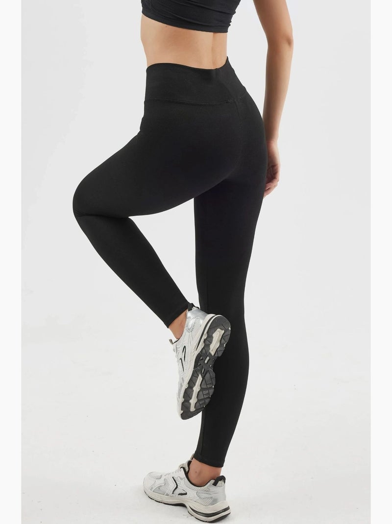 Leggings skinny pull-on de cintura subida busem Preto - Kiabi