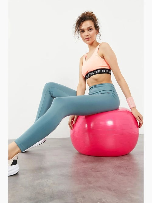 Leggings slim fit de cintura subida tommy - Kiabi