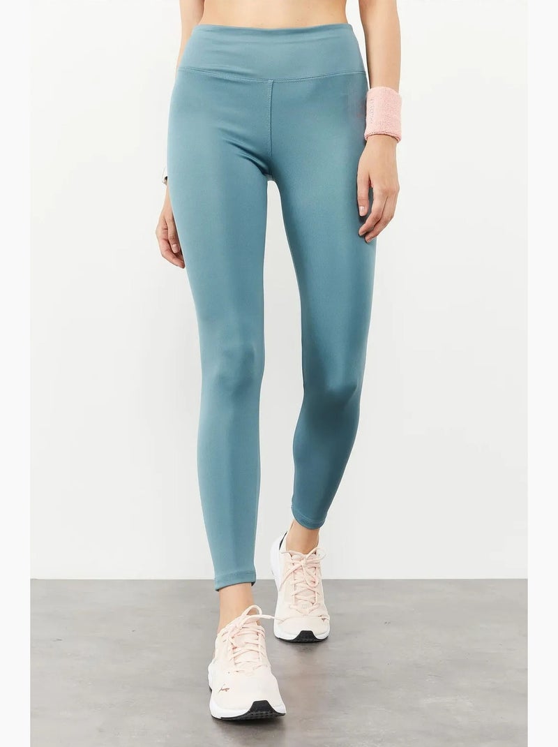 Leggings slim fit de cintura subida tommy Azul - Kiabi