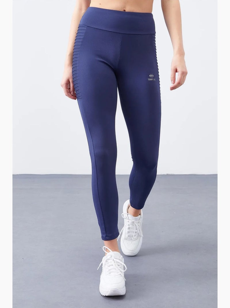Leggings slim fit de cintura subida tommy Azul-marinho - Kiabi