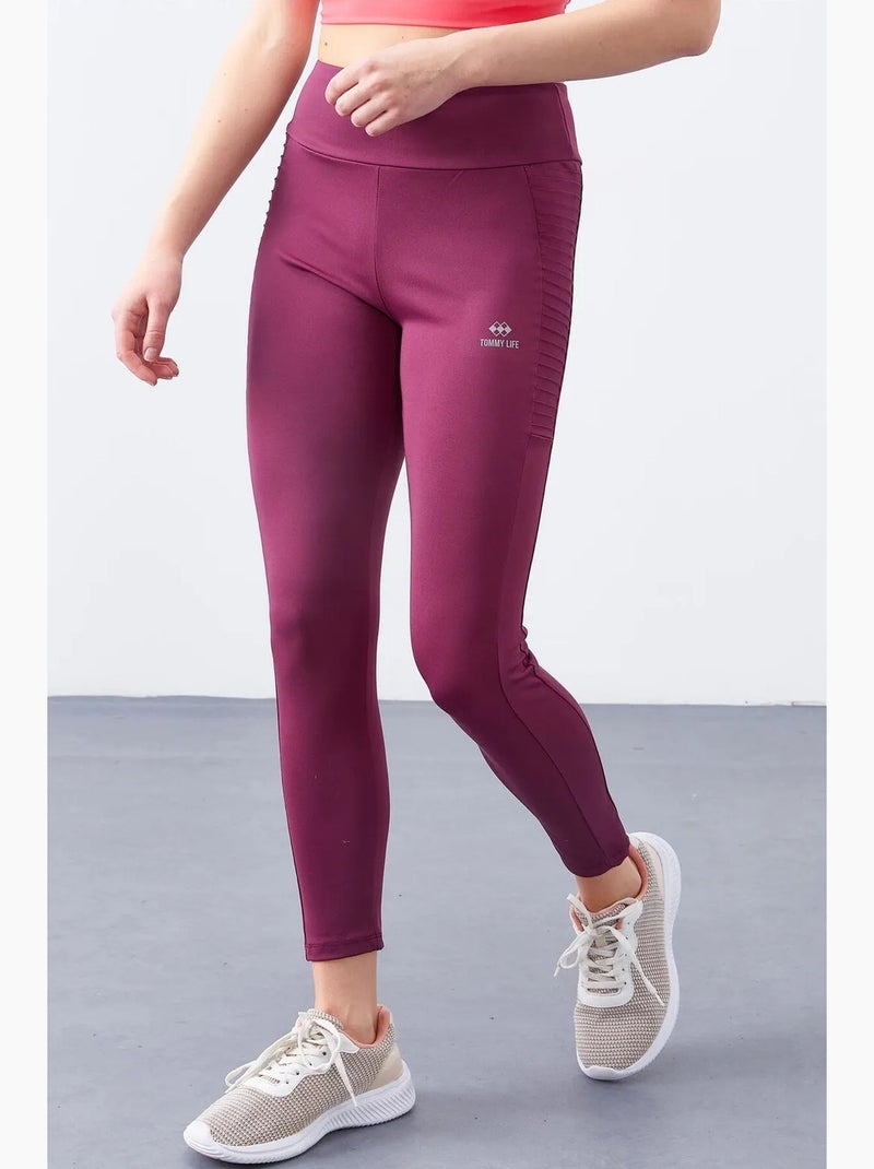 Leggings slim fit de cintura subida tommy Coral - Kiabi