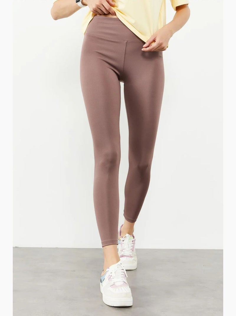 Leggings slim fit de cintura subida tommy Toupe - Kiabi