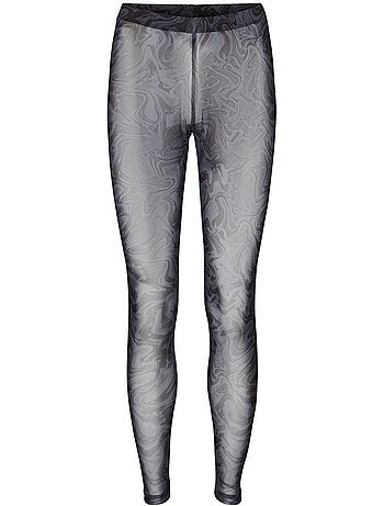 Leggings Vero Moda Lia com Padrão Preto/Cru