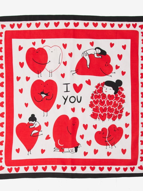 Lenço (65x65 cm) 'Agathe Sorlet x Kiabi' - Dia dos Namorados - Kiabi
