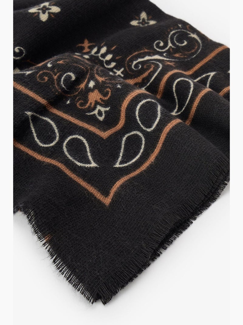 Lenço bandana penti Preto - Kiabi