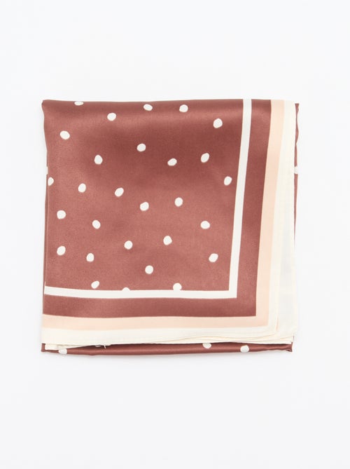 Lenço de cetim fantasia (65x65 cm) - Kiabi