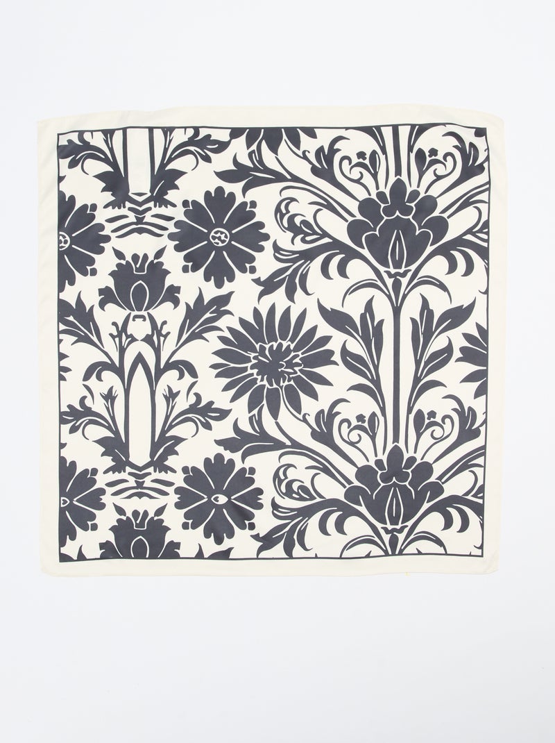 Lenço de cetim fantasia (65x65 cm) Preto - Kiabi