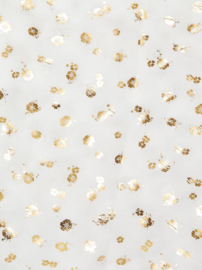 Lenço em voile florido Branco - Kiabi