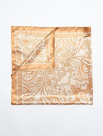 Lenço estampado 'arabescos'