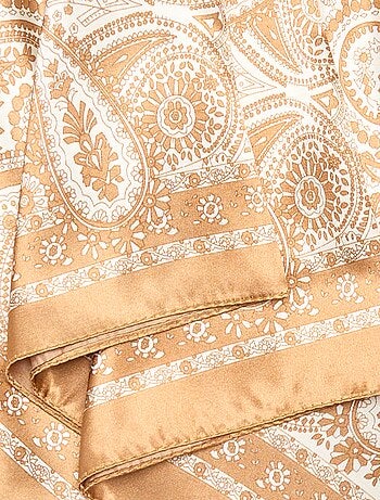 Lenço estampado 'arabescos'