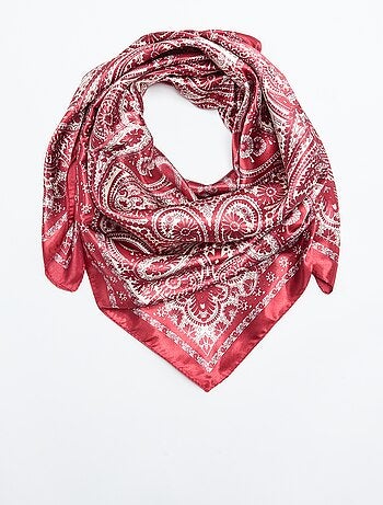 Lenço estampado 'arabescos'