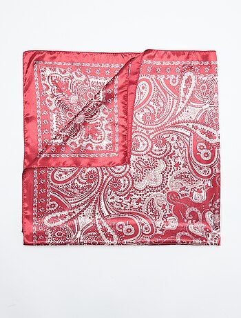 Lenço estampado 'arabescos'