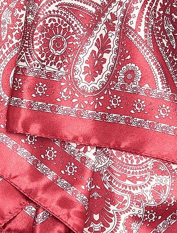 Lenço estampado 'arabescos'