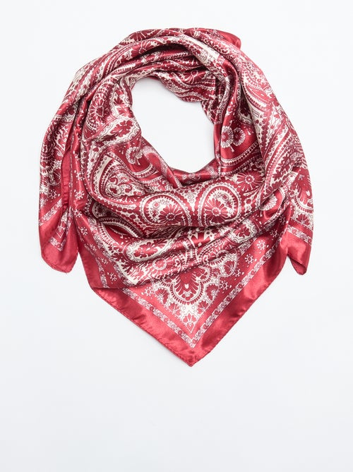 Lenço estampado 'arabescos' - Kiabi