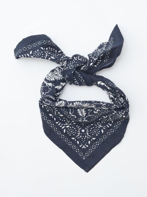 Lenço estampado 'bandana' - Kiabi