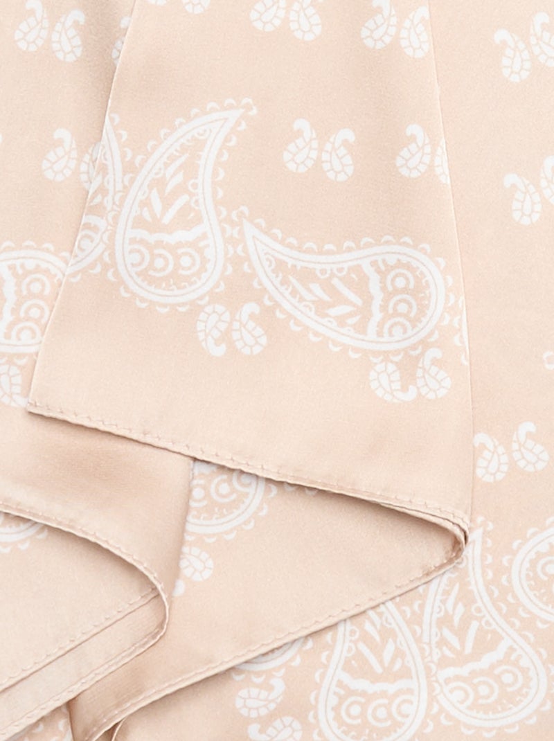 Lenço estampado \'bandana\' Bege - Kiabi