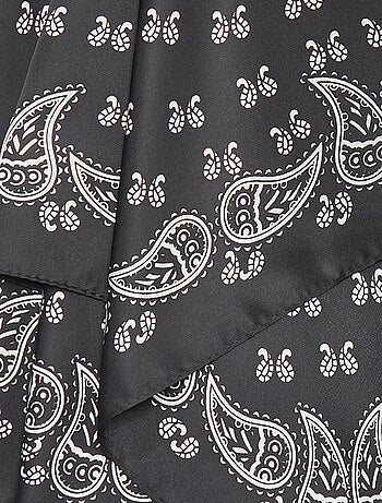 Lenço estampado 'bandana'