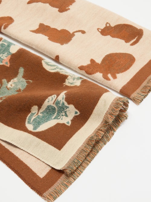 Lenço estampado 'gatos' - Kiabi Lenço estampado 'gatos' - Kiabi