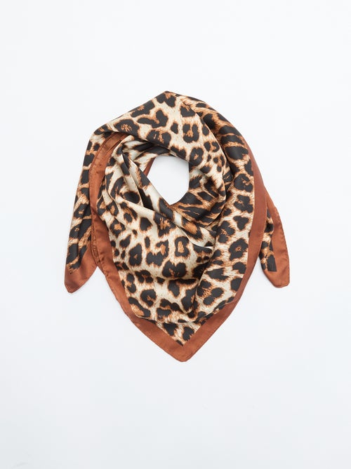 Lenço estampado \'leopardo\' - Kiabi