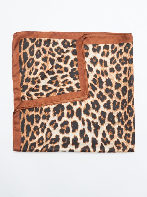 Lenço estampado \'leopardo\' - Kiabi