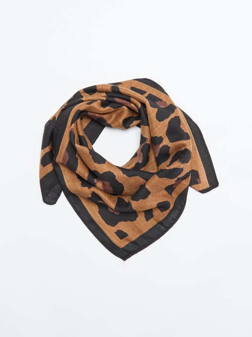 Lenço estampado 'leopardo' - Kiabi Lenço estampado 'leopardo' - Kiabi