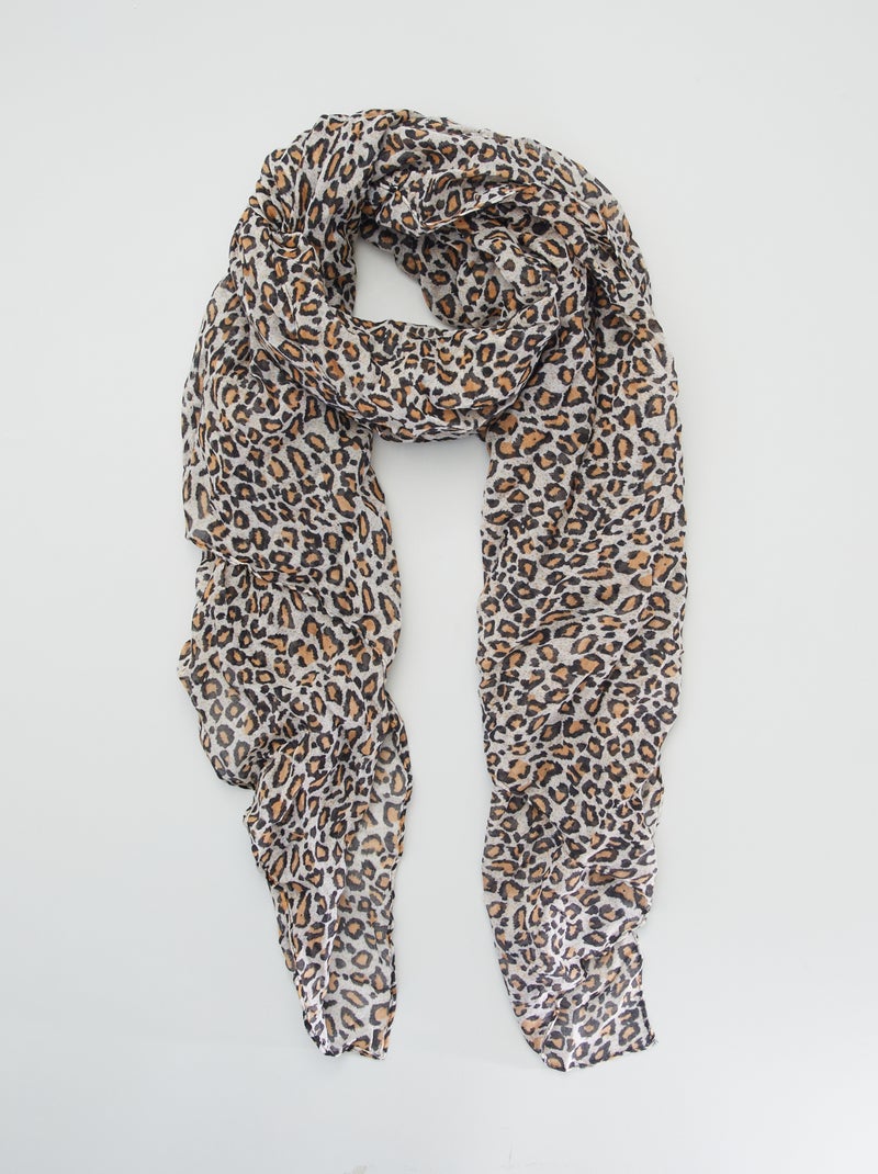 Lenço estampado leopardo Leopardo - Kiabi