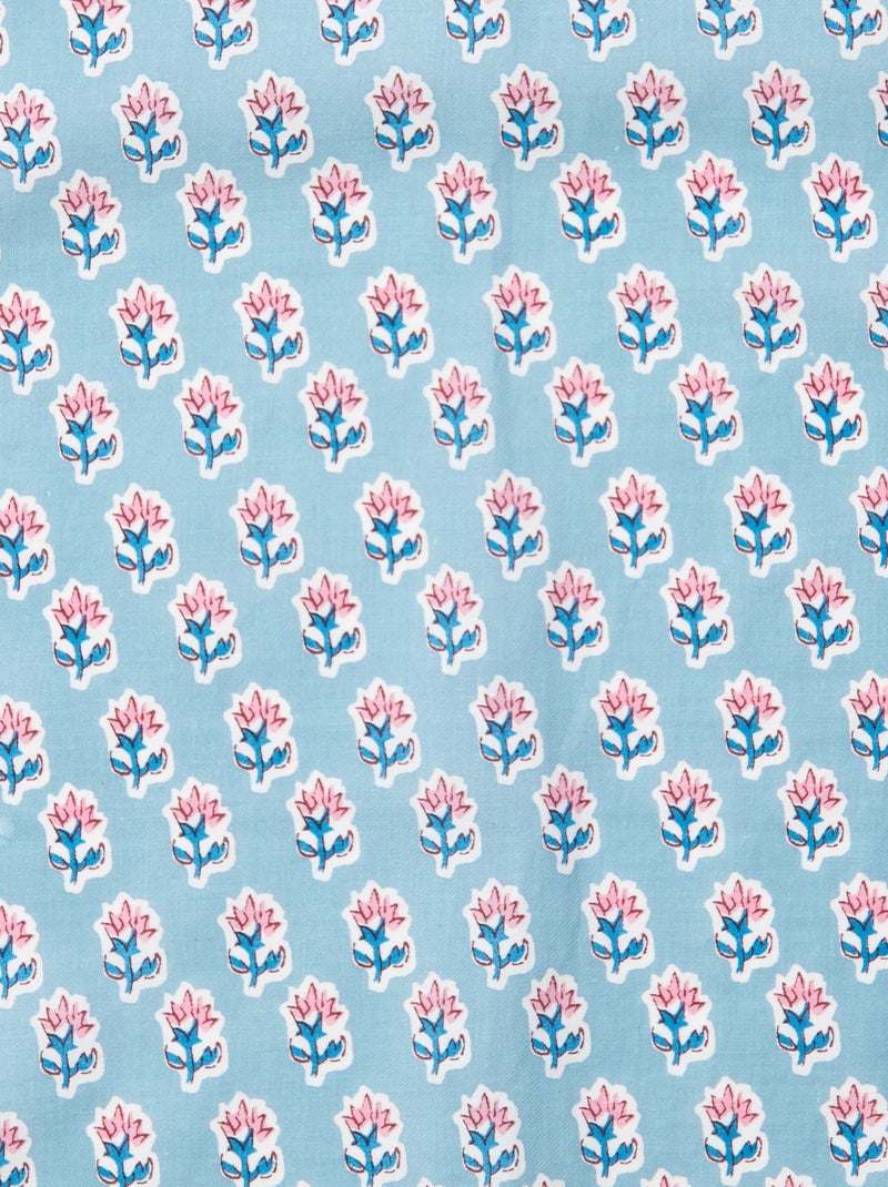 Lenço grande estampado AZUL - Kiabi