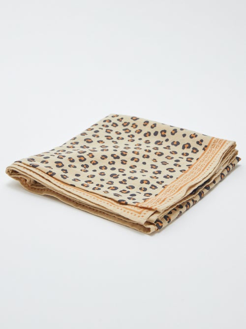 Lenço grande estampado - Kiabi