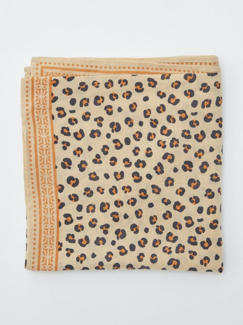 Lenço grande estampado - Kiabi